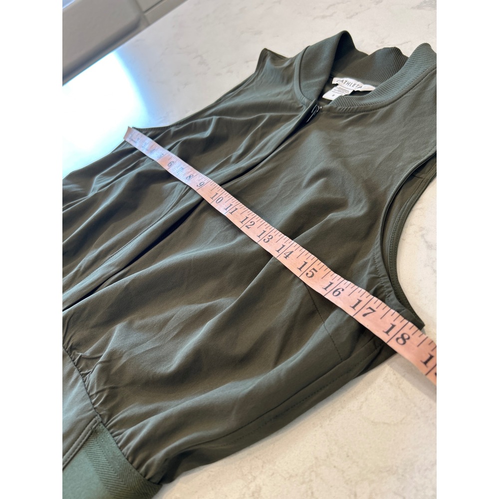 Athleta Brooklyn Heights Jumpsuit Women L Olive Green Cargo Utility - Picture 12 of 12